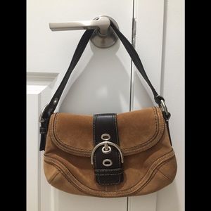 Coach mini buckle shoulder bag